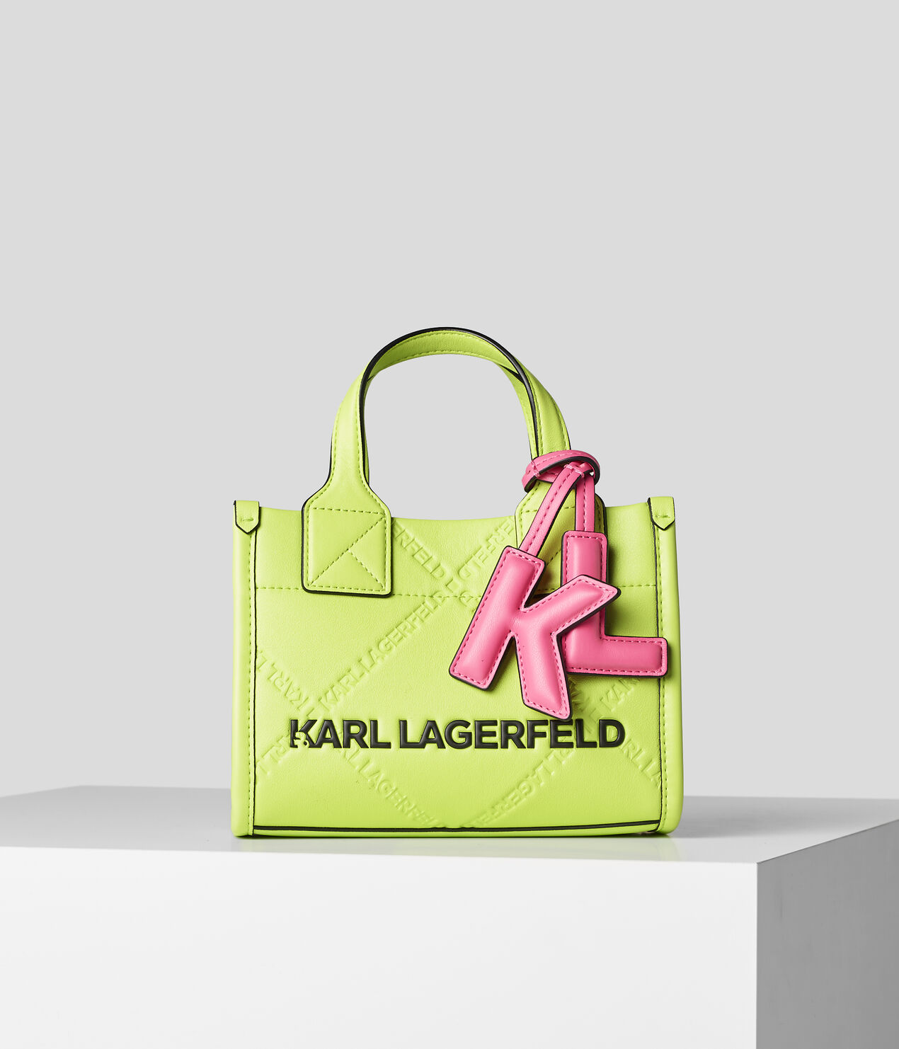 Bolso Karl Lagerfeld skuare logo verde